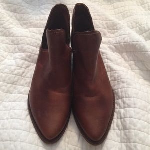 Brown leather Booties